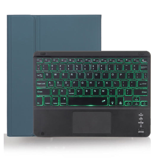 X-11BCS Skin Plain Texture Detachable Bluetooth Keyboard Tablet Case for iPad Pro 11 inch 2020 / 2018, with Touchpad & Pen Slot & Backlight (Dark Green) - For iPad Pro by buy2fix | Online Shopping UK | buy2fix