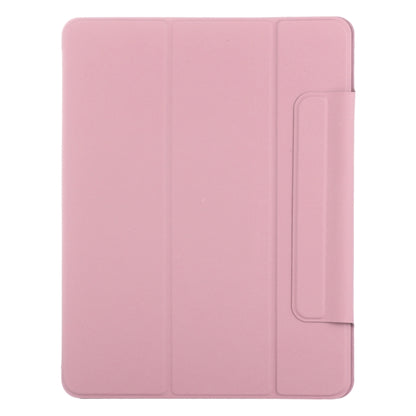 For iPad Air 13 2024 / Pro 12.9 2020 Double-sided Magnetic Flip PU Leather Tablet Case With Holder & Sleep / Wake-up Function(Light Pink) - iPad Pro 12.9 (2020) Cases by buy2fix | Online Shopping UK | buy2fix