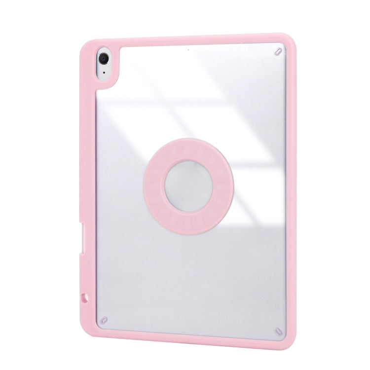 Z11B Pen Slot Bluetooth Keyboard Leather Tablet Case For iPad Pro 11 2021/2020/2018 (Pink) - For iPad Pro by buy2fix | Online Shopping UK | buy2fix