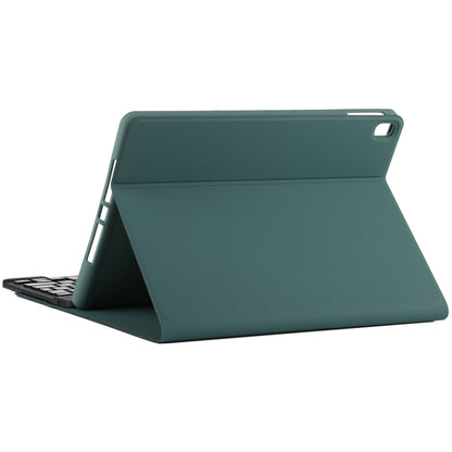 TG11B Detachable Bluetooth Black Keyboard + Microfiber Leather Tablet Case for iPad Pro 11 inch (2020), with Pen Slot & Holder (Dark Green) - For iPad Pro by buy2fix | Online Shopping UK | buy2fix