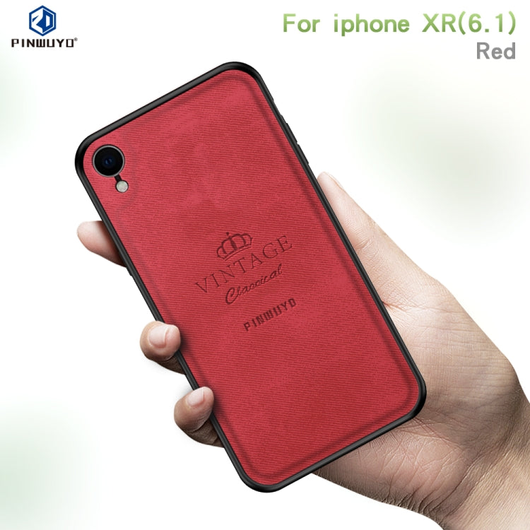 For iPhone XR PINWUYO Anti-wrestling Waterproof Full Coverage PC Case(Red) - More iPhone Cases by PINWUYO | Online Shopping UK | buy2fix