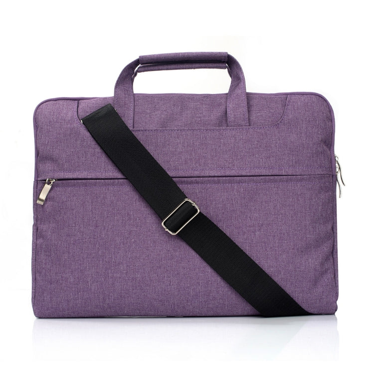 Portable One Shoulder Handheld Zipper Laptop Bag, For 11.6 inch and Below Macbook, Samsung, Lenovo, Sony, DELL Alienware, CHUWI, ASUS, HP (Purple) - 10 - 11 inch by buy2fix | Online Shopping UK | buy2fix