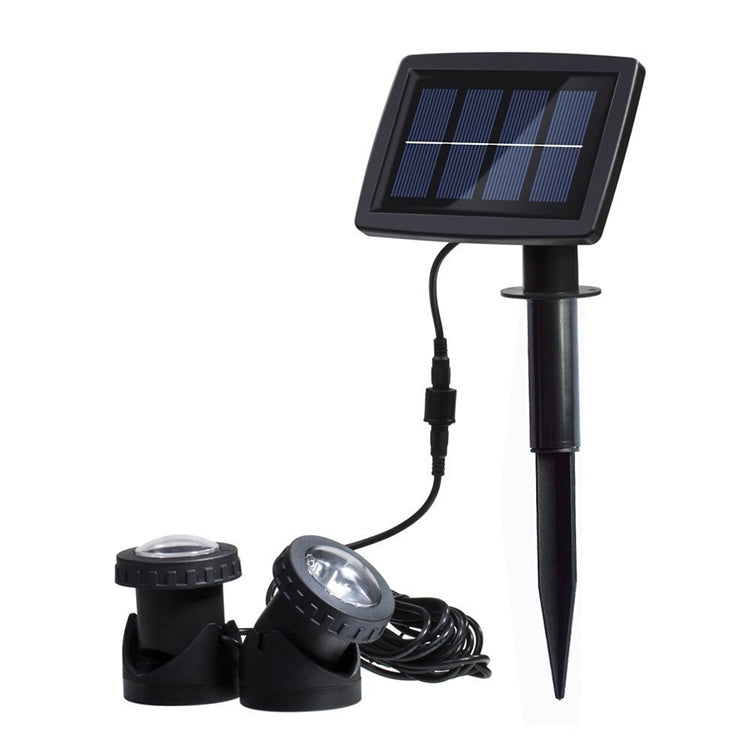 Two Heads LED Outdoor Waterproof Solar Underwater Spotlight Floodlight - Underwater Lights by buy2fix | Online Shopping UK | buy2fix