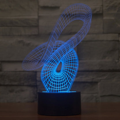 Abstract Style 3D Touch Switch Control LED Light , 7 Color Discoloration Creative Visual Stereo Lamp Desk Lamp Night Light - Novelty Lighting by buy2fix | Online Shopping UK | buy2fix