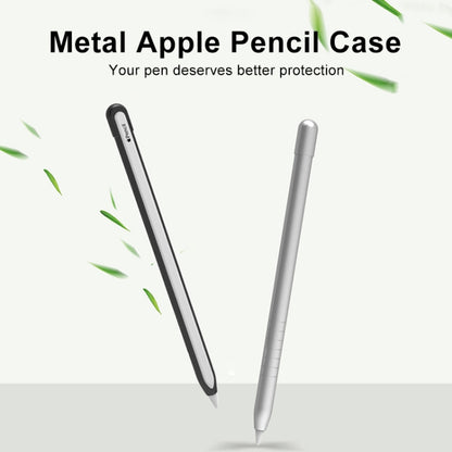 Metal Matte Non-slip Stylus Pen Protective Case for Apple Pencil 1 (Black) - Pencil Accessories by buy2fix | Online Shopping UK | buy2fix