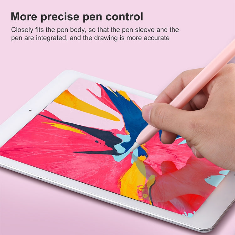 4 in 1 Stylus Pen Cartoon Animal Silicone Protective Case for Apple Pencil 1 (Purple) - Pencil Accessories by buy2fix | Online Shopping UK | buy2fix