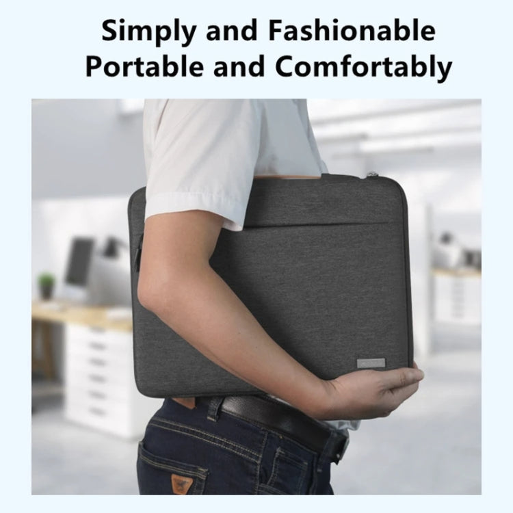 For 16 inch Laptop Zipper Waterproof  Handheld Sleeve Bag (Black) - 13.3 inch by buy2fix | Online Shopping UK | buy2fix