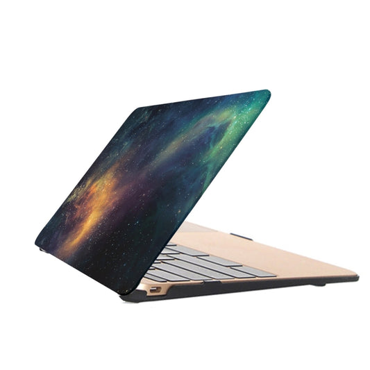 For Macbook Pro Retina 12 inch Starry Sky Patterns Apple Laptop Water Decals PC Protective Case(Green) - MacBook Pro Cases by buy2fix | Online Shopping UK | buy2fix