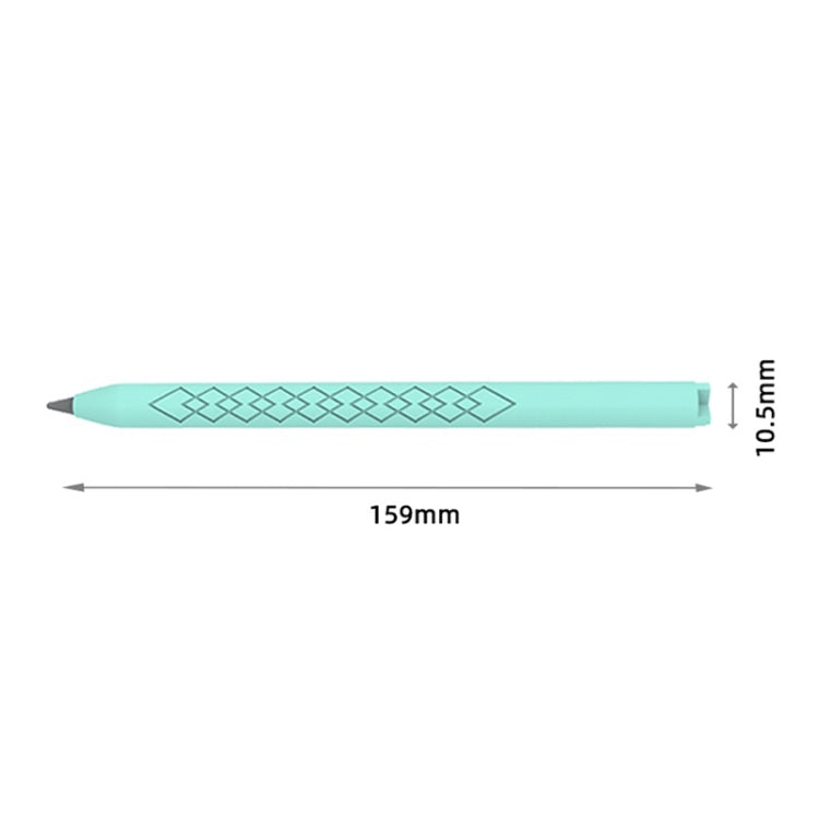 For Apple Pencil (USB-C) Diamond Pattern Silicone Stylus Pen Protective Case (Light Purple) - Pencil Accessories by buy2fix | Online Shopping UK | buy2fix