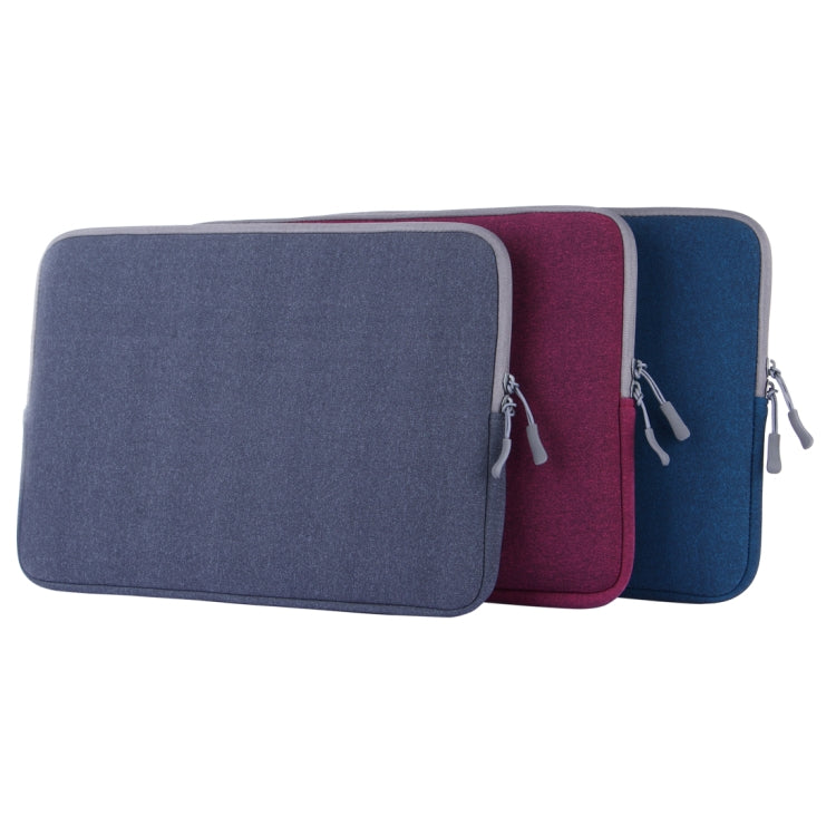 For Macbook Pro 13.3 inch with Touch Bar Laptop Bag Soft Portable Package Pouch(Blue) - Protective Bags by buy2fix | Online Shopping UK | buy2fix