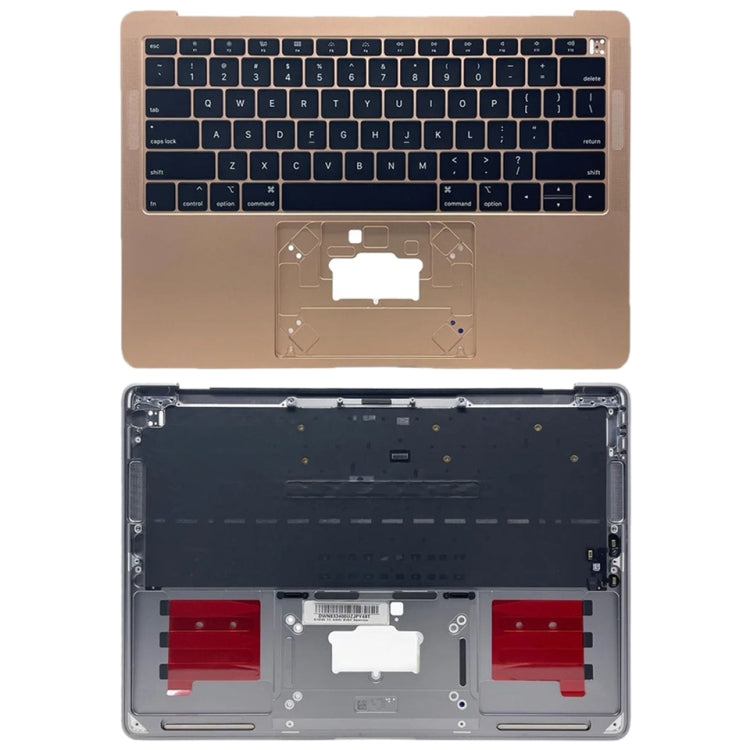 For Macbook Air 13 2020 M1 A2337 EMC3598 C-side Cover + US Edition Key Board (Gold) - Bottom Cover by buy2fix | Online Shopping UK | buy2fix