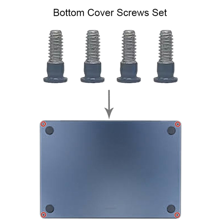 For MacBook Air 15.3 M2 A2941 Bottom Cover Screws Set (Grey) - Screws by buy2fix | Online Shopping UK | buy2fix