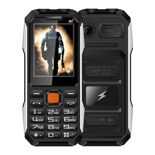 A6 4G Full Network Triple Proofing Elder Phone, Waterproof Shockproof Dustproof, 6800mAh Battery, 2.4 inch, 21 Keys, LED Flashlight, FM, SOS, Dual SIM, Network: 4G(Black) - Others by buy2fix | Online Shopping UK | buy2fix