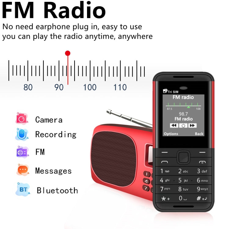 SERVO BM5310 Mini Mobile Phone, Russian Key, 1.33 inch, MTK6261D, 21 Keys, Support Bluetooth, FM, Magic Sound, Auto Call Record, GSM, Triple SIM (Black+green) - SERVO by SERVO | Online Shopping UK | buy2fix