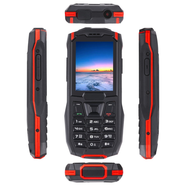 Rugtel R2C Rugged Phone, IP68 Waterproof Dustproof Shockproof, 2.4 inch, MTK6261D, 2500mAh Battery, SOS, FM, Dual SIM(Red) - Others by Rugtel | Online Shopping UK | buy2fix