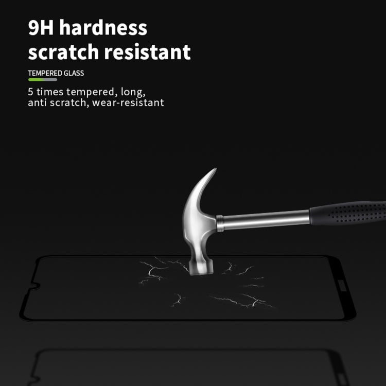 PINWUYO 9H 2.5D Full Screen Tempered Glass Film for Huawei Enjoy 9e (Black) - Huawei Tempered Glass by PINWUYO | Online Shopping UK | buy2fix