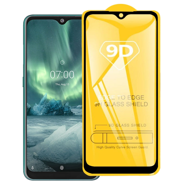 For Nokia 7.2 9D Full Glue Full Screen Tempered Glass Film - Nokia Tempered Glass by buy2fix | Online Shopping UK | buy2fix