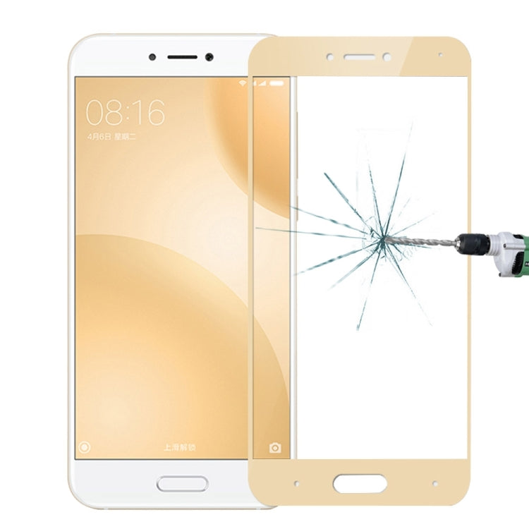 MOFI Xiaomi Mi 5c 0.3mm 9H Hardness 2.5D Explosion-proof Full Screen Tempered Glass Screen Film(Gold) -  by MOFI | Online Shopping UK | buy2fix