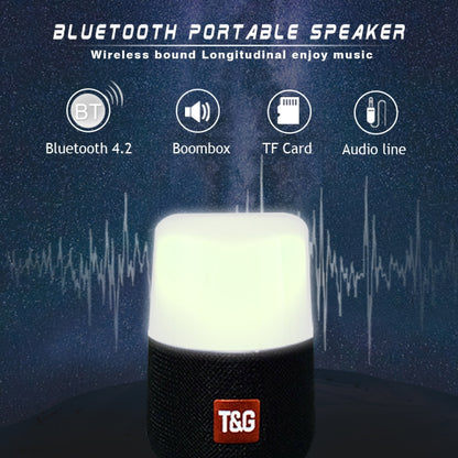 T&G TG168 Portable Wireless Bluetooth V5.0 Stereo Speaker with Handle, Built-in MIC, Support Flashing LED Light & TF Card & U Disk & AUX IN & FM(Cyan) - Desktop Speaker by T&G | Online Shopping UK | buy2fix