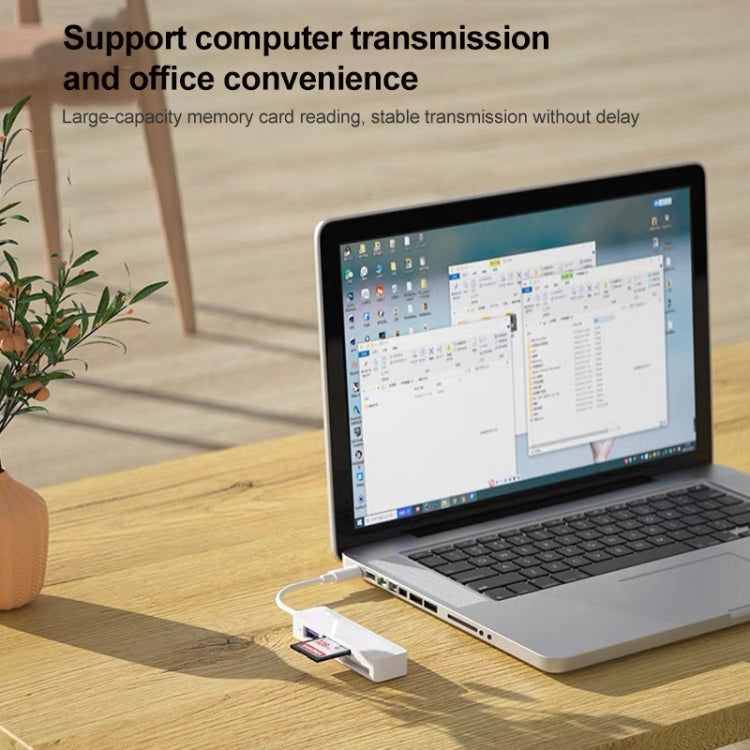 4 in 1 MS + SD + TF + USB2.0 Multi-function Card Reader for Type-C Devices - U Disk & Card Reader by buy2fix | Online Shopping UK | buy2fix