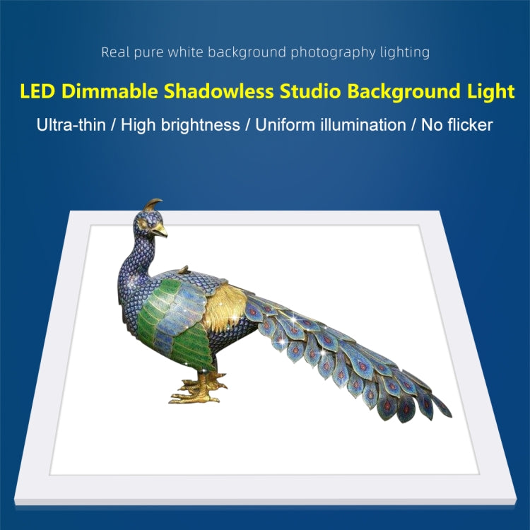 PULUZ 1000LM LED Acrylic No Polar Dimming Shadowless Light Pad with Switch for 40cm Photo Studio Box(UK Plug) -  by PULUZ | Online Shopping UK | buy2fix