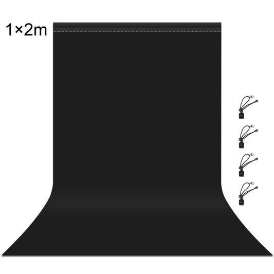 PULUZ 1m x 2m Photography Background Thickness Photo Studio Background Cloth Backdrop (Black) - Solid Color by PULUZ | Online Shopping UK | buy2fix