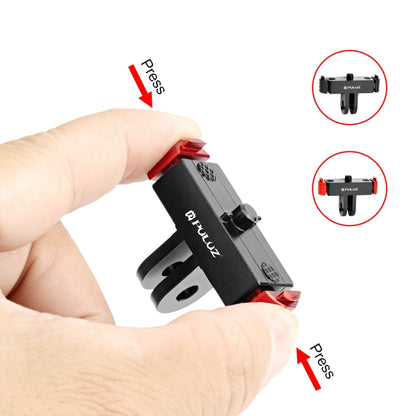 For GoPro HERO13 Black  PULUZ Magnetic Quick Release Base Mount (Black Red) - Connection Mount by PULUZ | Online Shopping UK | buy2fix