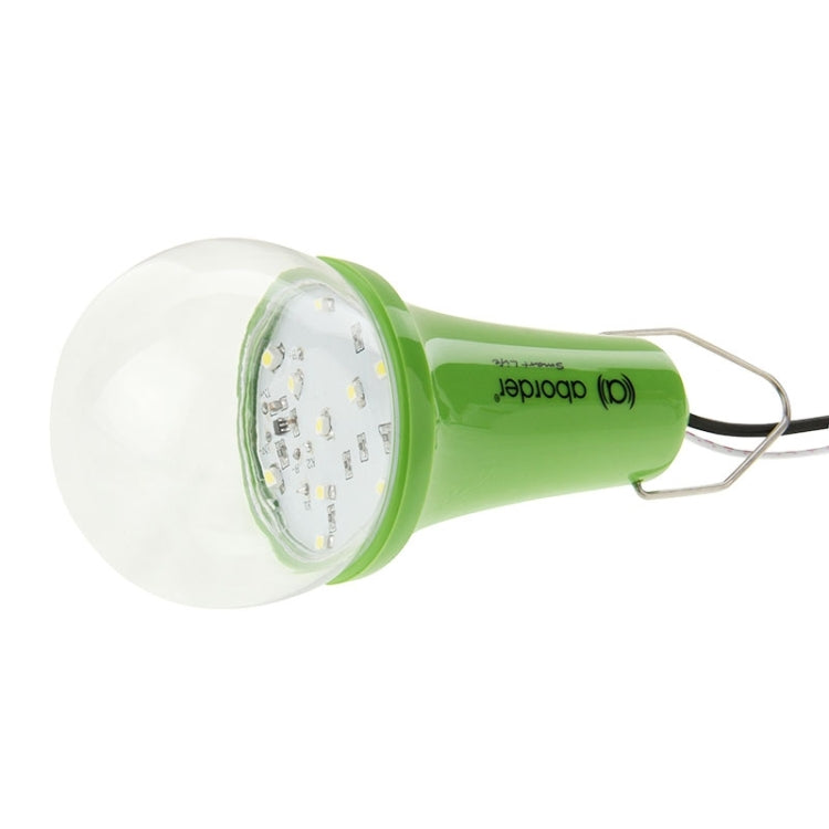 1W 1200mAh LED Energy Saving Light Bulb, Solar Powered Lighting System (Green) - Camping Lighting by buy2fix | Online Shopping UK | buy2fix