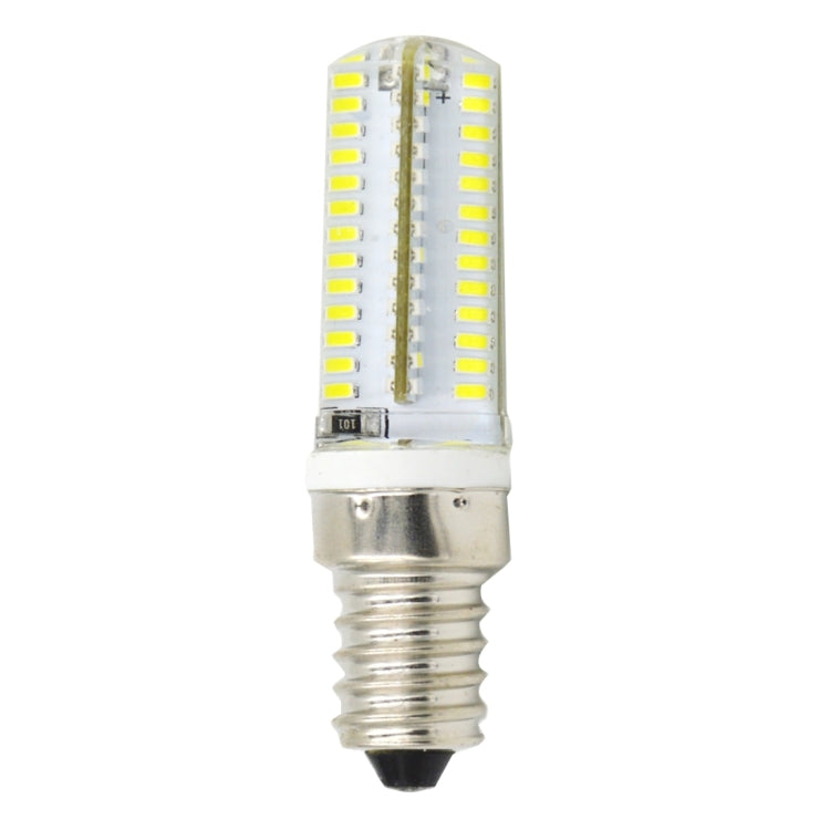 E14 5W 400LM 104 LED SMD 3014 Silicone Corn Light Bulb, AC 220V (White Light) - LED Blubs & Tubes by buy2fix | Online Shopping UK | buy2fix