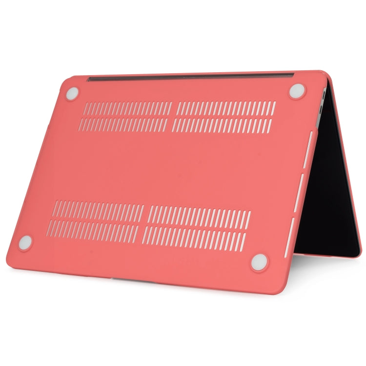 Laptop Translucent Frosted Hard Plastic Protective Case for Macbook 12 inch(Coral Red) - MacBook Pro Cases by buy2fix | Online Shopping UK | buy2fix