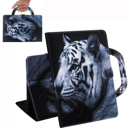 White Tiger Pattern Horizontal Flip Leather Case for Galaxy Tab A 8 (2019) / P200 / P205, with Holder & Card Slot & Wallet - Tab A 8.0 & S Pen (2019) P200/P205 by buy2fix | Online Shopping UK | buy2fix