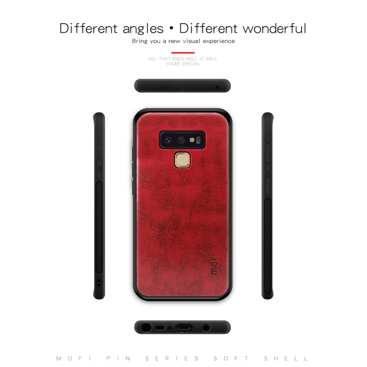 MOFI Shockproof TPU + PC + Leather Pasted Case for Galaxy Note 9(Red) - Galaxy Phone Cases by MOFI | Online Shopping UK | buy2fix