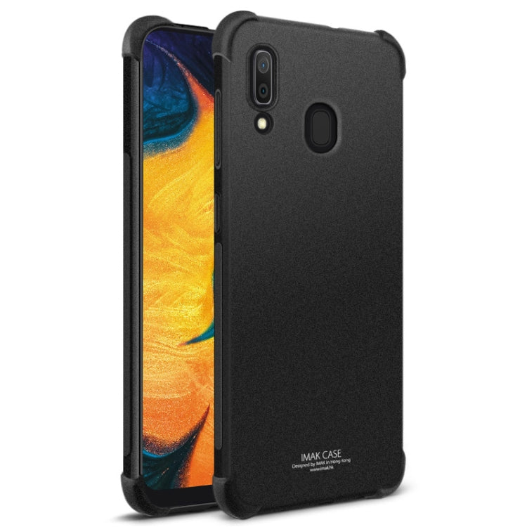 IMAK All-inclusive Shockproof Airbag TPU Case for Galaxy A20 / Galaxy A30, with Screen Protector(Matte Black) - Galaxy Phone Cases by imak | Online Shopping UK | buy2fix