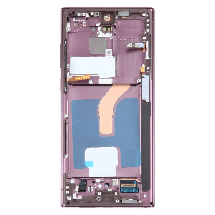 For Samsung Galaxy S22 Ultra 5G SM-S908B Original LCD Screen Digitizer Full Assembly with Frame (Purple) - Galaxy S Series Parts by buy2fix | Online Shopping UK | buy2fix