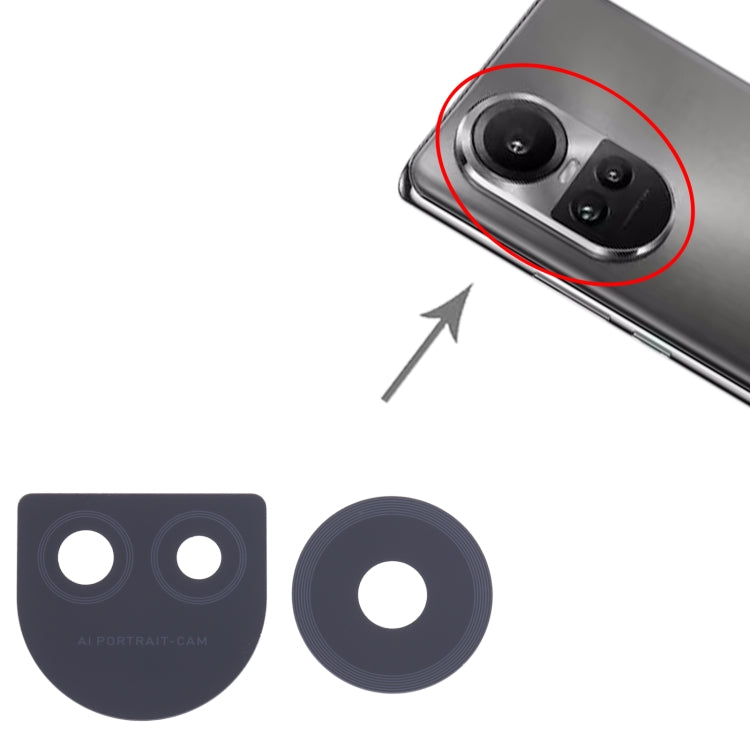 For OPPO Reno10 Pro 5G 10pcs Original Back Camera Lens - Camera Series by buy2fix | Online Shopping UK | buy2fix
