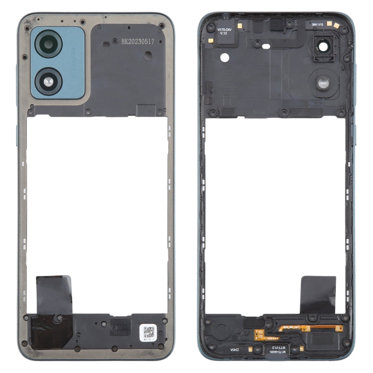 For Motorola Moto E13 Original Middle Frame Bezel Plate (Green) - Frame Bezel Plate by buy2fix | Online Shopping UK | buy2fix