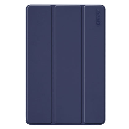 ENKAY High Quality PU Leather + Plastic Bottom Smart Case with Three-folding Holder for Samsung Galaxy Tab S5e 10.5 T720 / T725(Dark Blue) - Tab S5E 10.5 T720 / T725 by ENKAY | Online Shopping UK | buy2fix