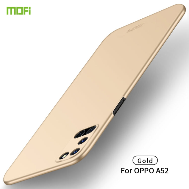 For OPPO A52 MOFI Frosted PC Ultra-thin Hard Case(Gold) - OPPO Cases by MOFI | Online Shopping UK | buy2fix