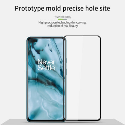 For OnePlus Nord MOFI 9H 3D Explosion-proof Curved Screen Tempered Glass Film(Black) - OnePlus Tempered Glass by MOFI | Online Shopping UK | buy2fix