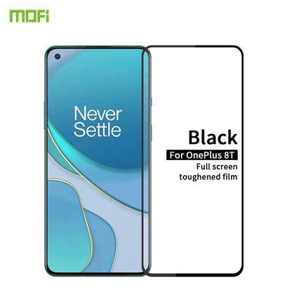 For OnePlus 8T MOFI 9H 2.5D Full Screen Tempered Glass Film(Black) - OnePlus Tempered Glass by MOFI | Online Shopping UK | buy2fix