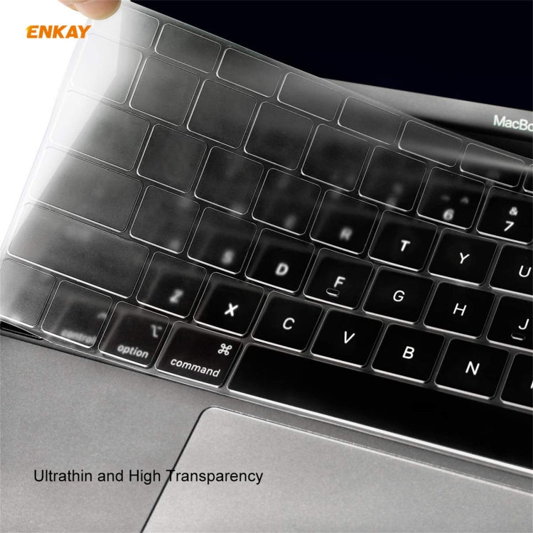 ENKAY 3 in 1 Matte Laptop Protective Case + EU Version TPU Keyboard Film + Anti-dust Plugs Set for MacBook Pro 13.3 inch A1708 (without Touch Bar)(Light Blue) - MacBook Pro Cases by ENKAY | Online Shopping UK | buy2fix