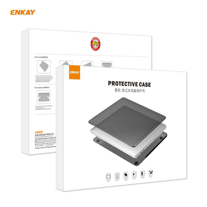 ENKAY 3 in 1 Matte Laptop Protective Case + EU Version TPU Keyboard Film + Anti-dust Plugs Set for MacBook Air 13.3 inch A2179 & A2337 (2020)(Grey) - MacBook Pro Cases by ENKAY | Online Shopping UK | buy2fix