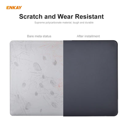 ENKAY 3 in 1 Matte Laptop Protective Case + US Version TPU Keyboard Film + Anti-dust Plugs Set for MacBook Pro 16 inch A2141 (with Touch Bar)(White) - MacBook Pro Cases by ENKAY | Online Shopping UK | buy2fix