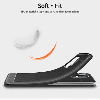 For Xiaomi Mi 11 MOFI Gentleness Series Brushed Texture Carbon Fiber Soft TPU Case(Black) - Xiaomi Cases by MOFI | Online Shopping UK | buy2fix