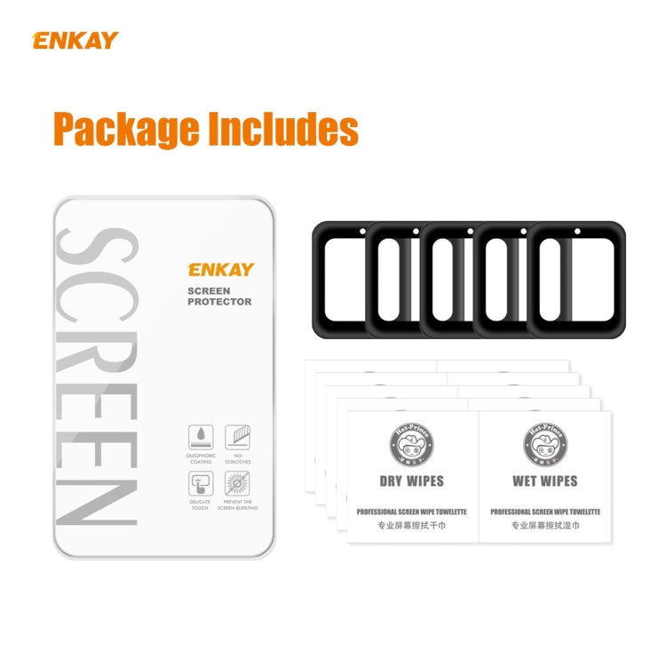 For Redmi Watch 5 PCS ENKAY Hat-Prince 3D Full Screen Soft PC Edge + PMMA HD Screen Protector Film - Screen Protector by ENKAY | Online Shopping UK | buy2fix