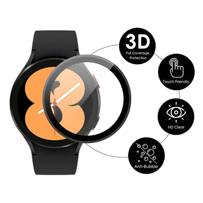 5 PCS For Samsung Galaxy Watch4 44mm ENKAY Hat-Prince 3D Full Coverage Soft PC Edge + PMMA HD Screen Protector Film - Screen Protector by ENKAY | Online Shopping UK | buy2fix