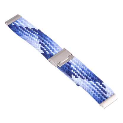 For Samsung Galaxy Watch 4 / Watch 5 20mm Nylon Braided Metal Buckle Watch Band(Z Blue) - Watch Bands by buy2fix | Online Shopping UK | buy2fix