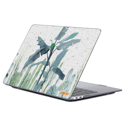 ENKAY Hat-Prince Natural Series Laotop Protective Crystal Case for MacBook Pro 15.4 inch A1707 / A1990(Banana Leaves) - MacBook Pro Cases by ENKAY | Online Shopping UK | buy2fix