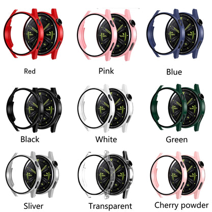 Tempered Glass Film Oil Spray Matte PC Case For Huawei GT3 42mm(Red) - Watch Cases by buy2fix | Online Shopping UK | buy2fix