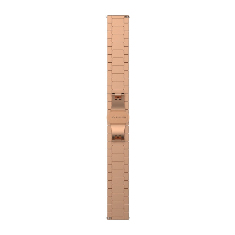 For Huawei Fit Mini One Bead Metal Steel Watch Band(Rose Gold) - Watch Bands by buy2fix | Online Shopping UK | buy2fix